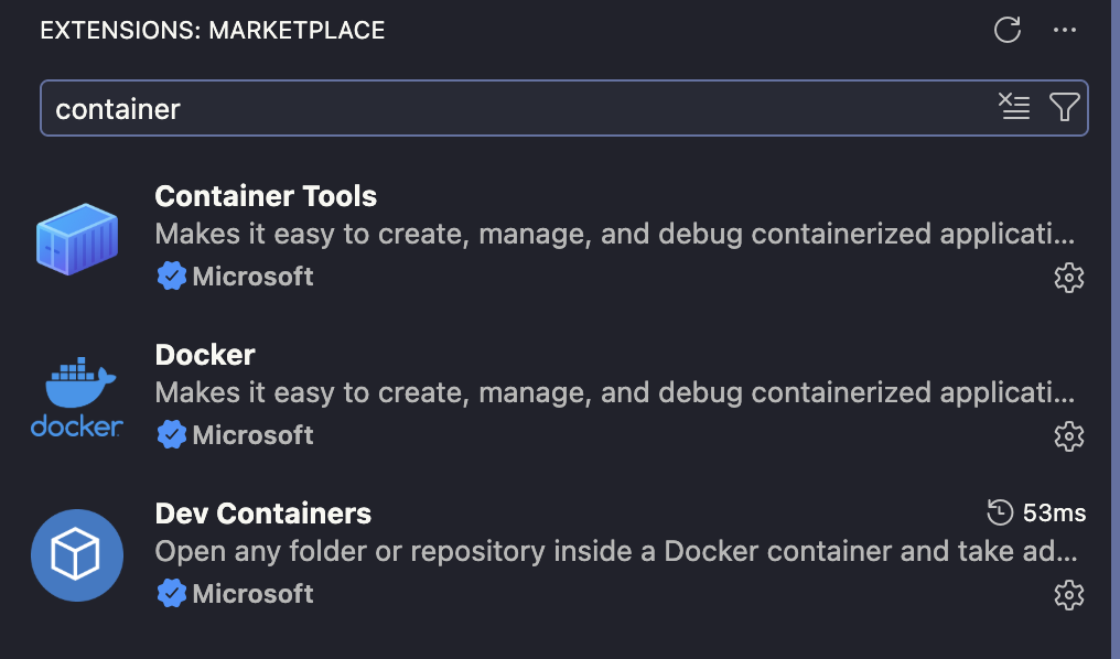 Docker Settings